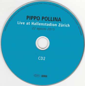 2CD/DVD Pippo Pollina: Live At Hallenstadion Zürich - 22 Agosto 2015 118740