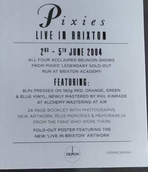 8LP/Box Set Pixies: Live In Brixton CLR 391426