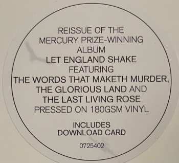 LP PJ Harvey: Let England Shake LTD 380120