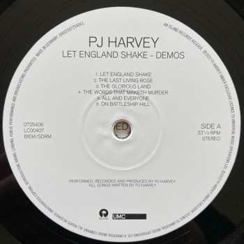 LP PJ Harvey: Let England Shake - Demos 384757