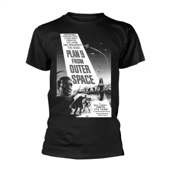Plan 9 From Outer Space: Tričko Plan 9 From Outer Space - Poster (black And White)