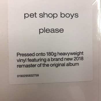 LP Pet Shop Boys: Please