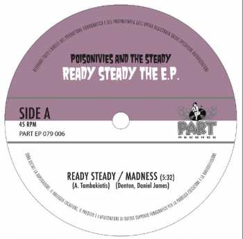 EP Poisonivies And The Steady: Ready Steady The E.P. LTD 90403