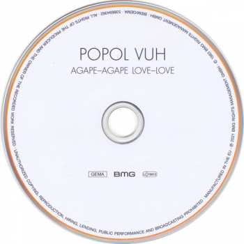 CD Popol Vuh: Agape-Agape Love-Love