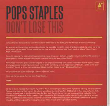 CD Pops Staples: Don't Lose This 309815