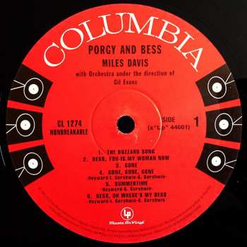LP Miles Davis: Porgy And Bess