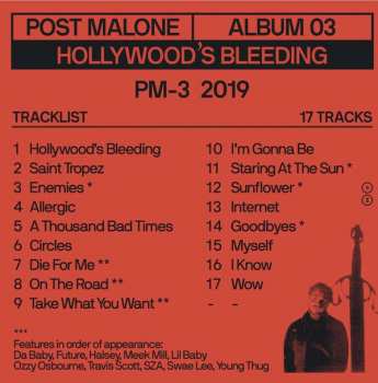 CD Post Malone: Hollywood's Bleeding 16310