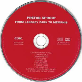 CD Prefab Sprout: From Langley Park To Memphis