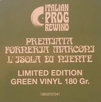 LP Premiata Forneria Marconi: L'Isola di Niente LTD | CLR 405288