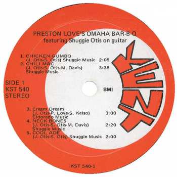 LP Preston Love: Preston Love's Omaha Bar-B-Q CLR 133124