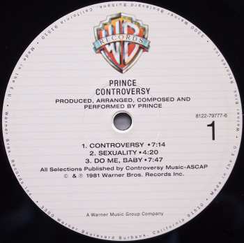 LP Prince: Controversy 7955