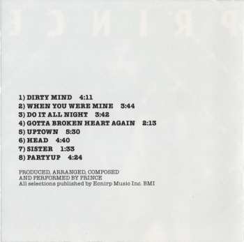 CD Prince: Dirty Mind 399972