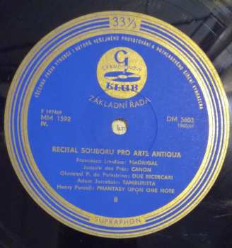 EP Pro Arte Antiqua: Recital souboru (10") 279908
