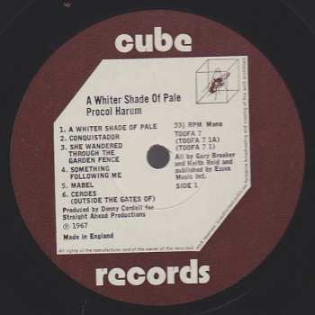 2LP Procol Harum: A Whiter Shade Of Pale / A Salty Dog