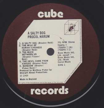 2LP Procol Harum: A Whiter Shade Of Pale / A Salty Dog