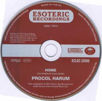 2CD Procol Harum: Home DLX 16370