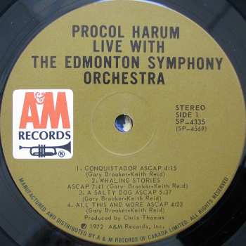 LP Procol Harum: Live - In Concert With The Edmonton Symphony Orchestra 481505