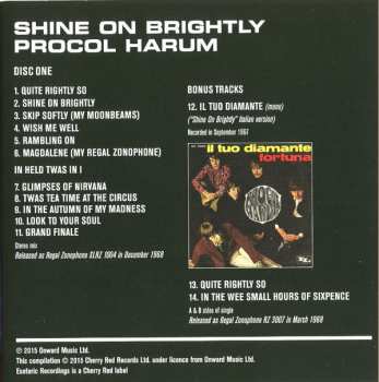 3CD Procol Harum: Shine On Brightly DLX
