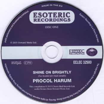 3CD Procol Harum: Shine On Brightly DLX 248683