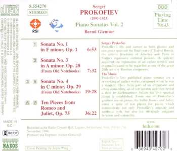 CD Sergei Prokofiev: Piano Sonatas Vol. 2 (Nos. 1, 3 And 4 / Ten Pieces From Romeo And Juliet) 455734