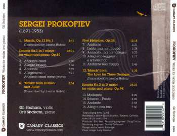 CD Sergei Prokofiev: Works For Violin And Piano