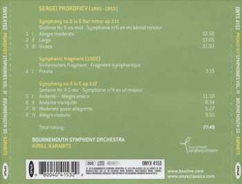 CD Sergei Prokofiev: Symphonies No. 4 (Op. 112) & 6; Symphonic Fragment (1902) 462748