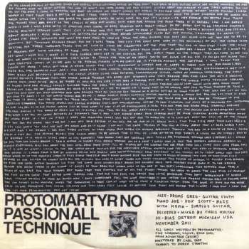 LP Protomartyr: No Passion All Technique LTD 62423