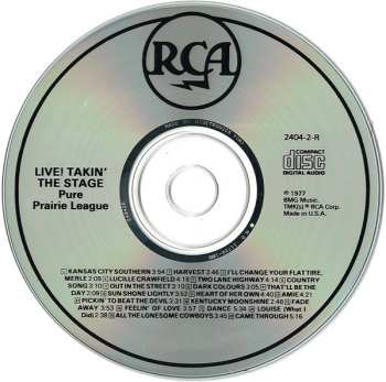 CD Pure Prairie League: Live!: Takin' The Stage 456511