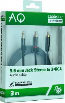 Audiotechnika : PX42030 - 3,5 mm Jack - 2 x RCA - 3 m