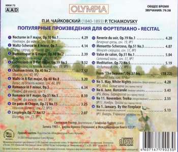 CD Pyotr Ilyich Tchaikovsky: Recital - 1983 408036