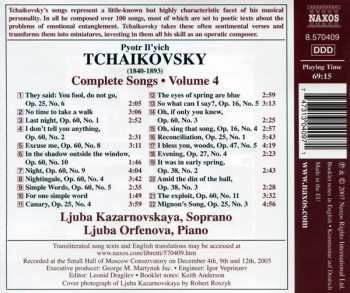 CD Pyotr Ilyich Tchaikovsky: Complete Songs - Volume 4 316540