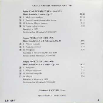 CD Pyotr Ilyich Tchaikovsky: Early Recordings • 2 (1956-1958) • Tchaikovsky & Prokofiev Piano Sonatas 274868