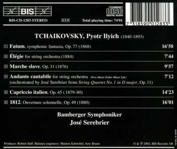 CD Pyotr Ilyich Tchaikovsky: Fatum - Elégie - Marche Slave - Andante Cantabile - Capriccio Italien - 1812 523375