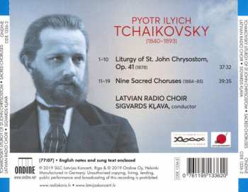 CD Pyotr Ilyich Tchaikovsky: Liturgy Of St. John Chrysostom - Nine Sacred Choruses 190046