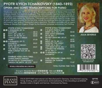 CD Pyotr Ilyich Tchaikovsky: Opera And Song Transcriptions For Solo Piano 329748