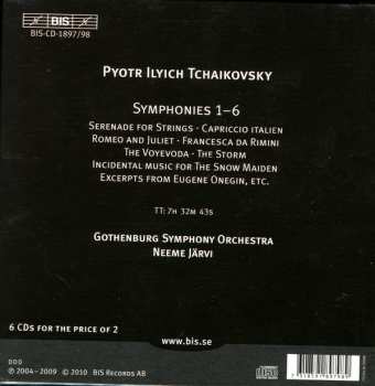 6CD Pyotr Ilyich Tchaikovsky: Orchestral Works Including Symphonies 1-6 391574