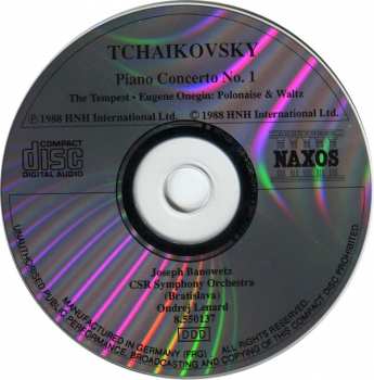 CD Pyotr Ilyich Tchaikovsky: Piano Concerto No. 1 Tempest 332293