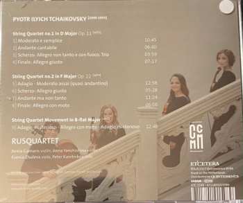 CD Pyotr Ilyich Tchaikovsky: String Quartets Nos. 1 & 2 / Movement In B Flat Major