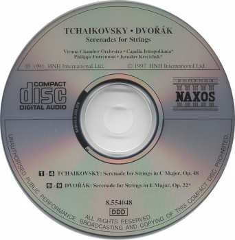CD Pyotr Ilyich Tchaikovsky: Serenades For Strings 439687