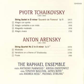 CD Pyotr Ilyich Tchaikovsky: Souvenir De Florence • Quartet in A minor 242077