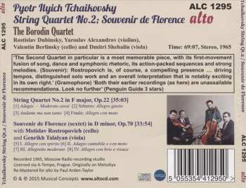CD Pyotr Ilyich Tchaikovsky: String Quartet No.2; Sextet 'Souvenir De Florence' 180897