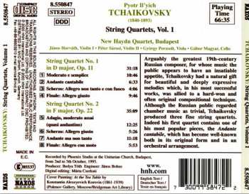 CD Pyotr Ilyich Tchaikovsky: String Quartets, Vol. 1 277327