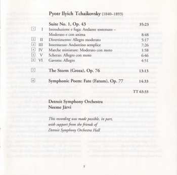 CD Pyotr Ilyich Tchaikovsky: Suite No. 1 / The Storm / Fate 288780
