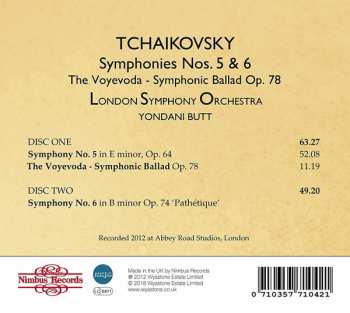 2CD Pyotr Ilyich Tchaikovsky: Symphonies 5 & 6; The Voyevoda 326311