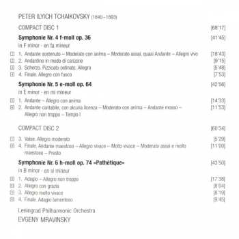2CD Pyotr Ilyich Tchaikovsky: Symphonies Nos. 4, 5 & 6 “Pathétique” 45385