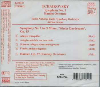 CD Pyotr Ilyich Tchaikovsky: Symphony No. 1 / Hamlet Overture 265756