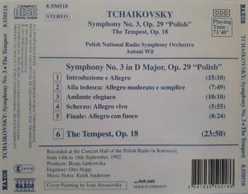 CD Pyotr Ilyich Tchaikovsky: Symphony No. 3 "Polish" / The Tempest Op. 18 316006