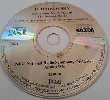 CD Pyotr Ilyich Tchaikovsky: Symphony No. 3 "Polish" / The Tempest Op. 18 316006