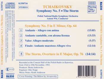 CD Pyotr Ilyich Tchaikovsky: Symphony No. 5, Op. 64 / The Storm, Op. 76 347264