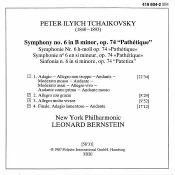 CD Pyotr Ilyich Tchaikovsky: Symphony No. 6 "Pathétique" 419979